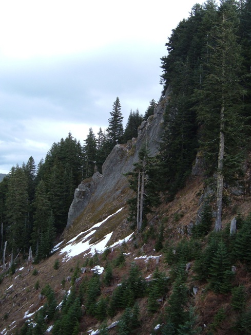 cliffs near August Peak