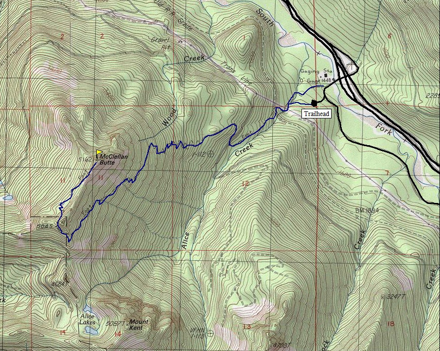McClellan Butte Map