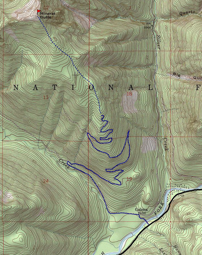 Mineral Butte map