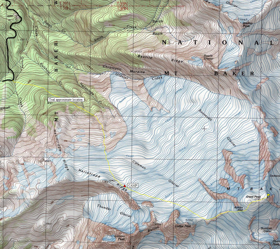Mount Baker Map