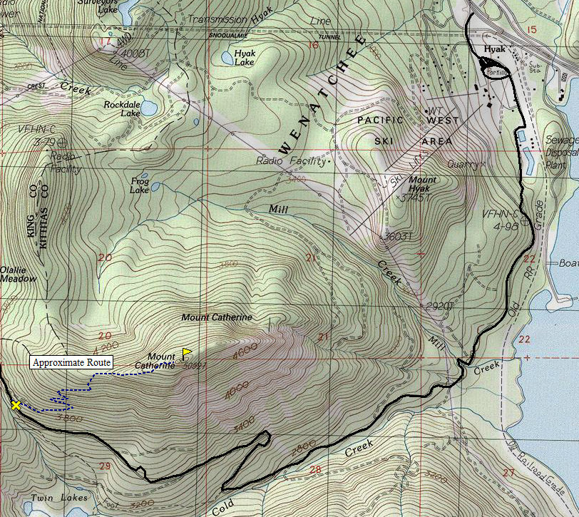 Mount Catherine Map
