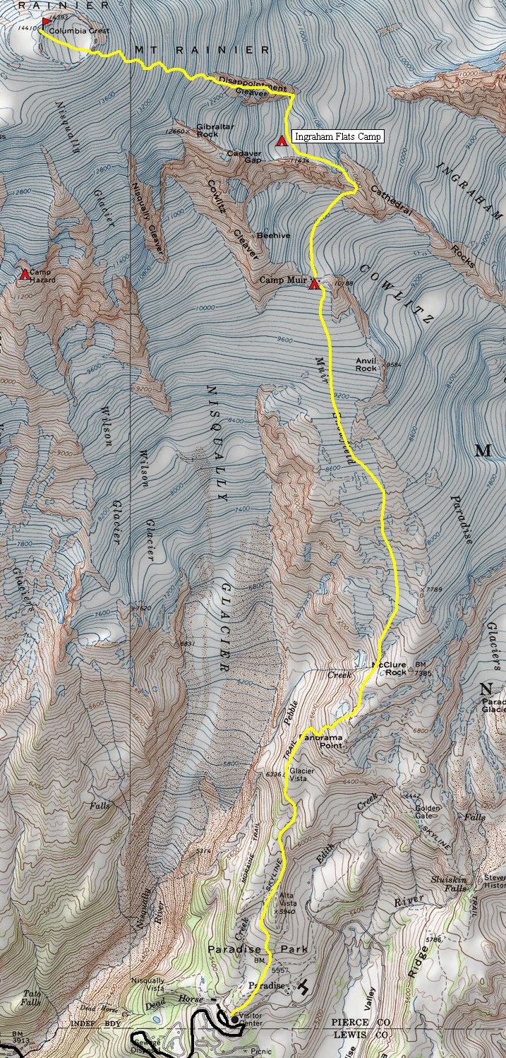 Camp Muir map