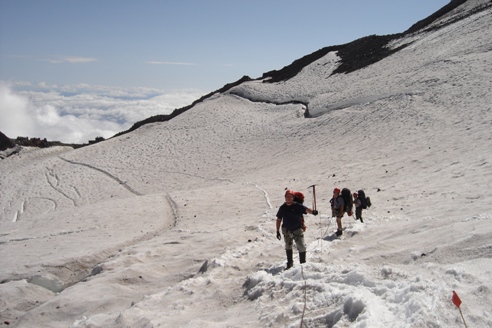 Cowlitz Glacier, Camp Muir 