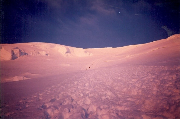 Sunrise on Emmons Glacier