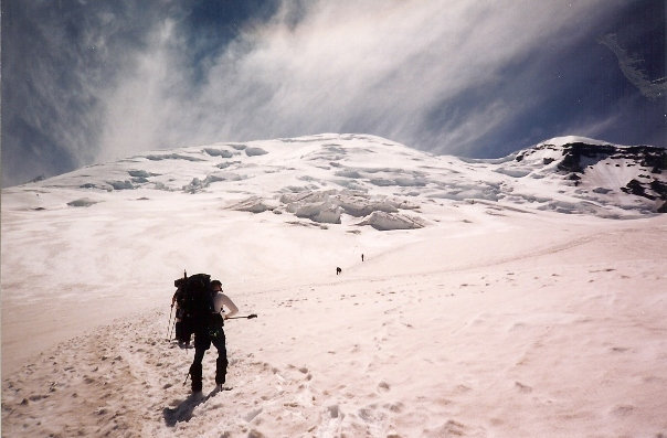 on the Emmons Glacier