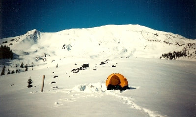 Winter Camp on Helens