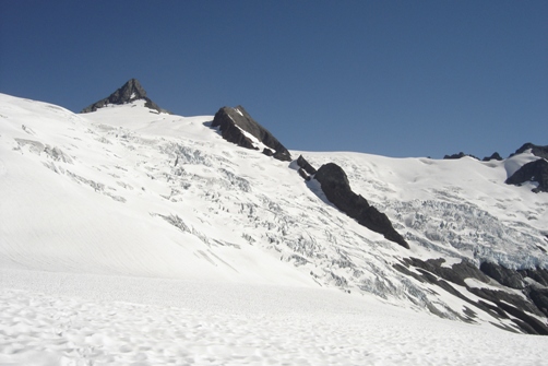 Sulphide Glacier route
