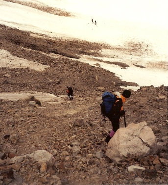 onto the Blue Glacier