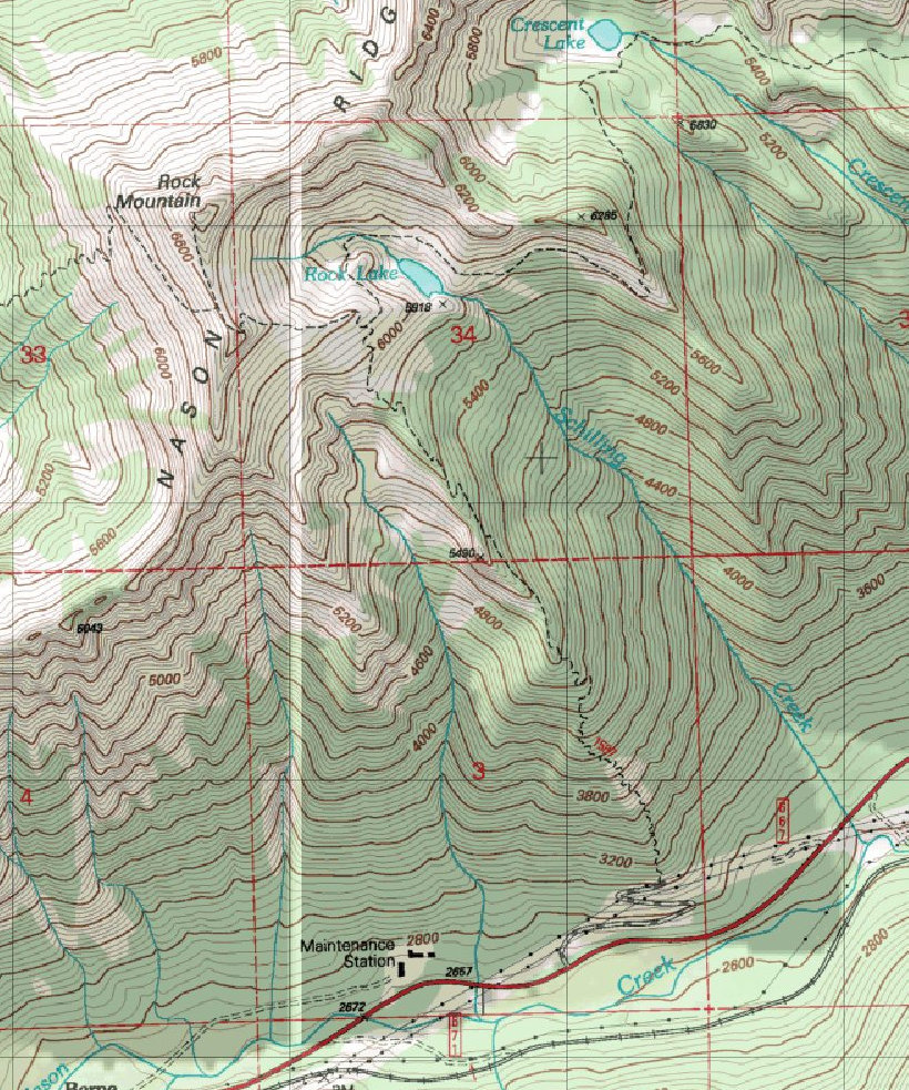 Rock Mountain map