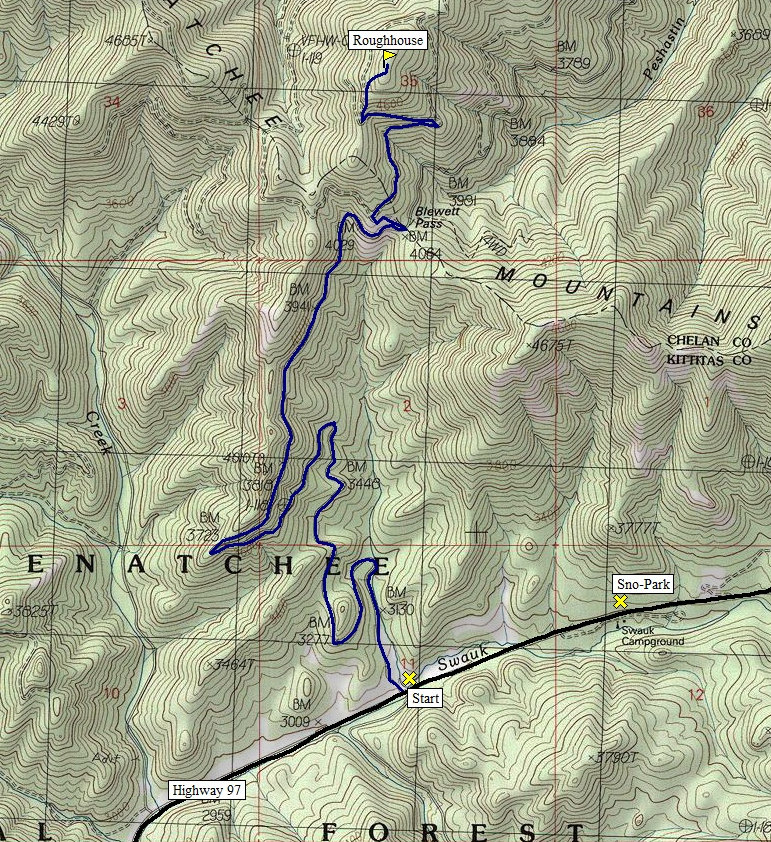 Blewett Pass Map