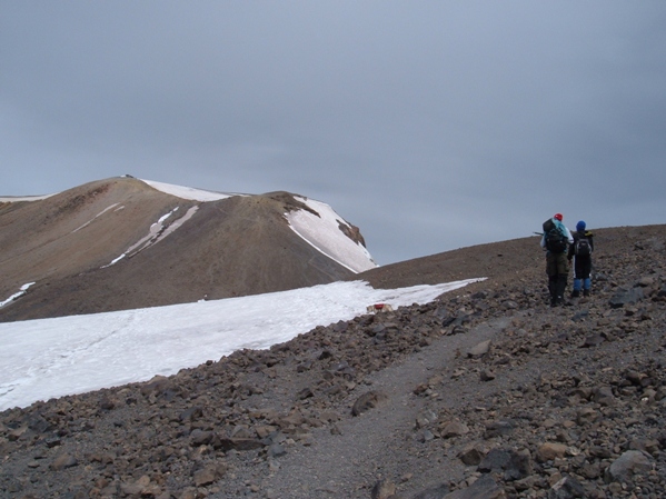 Upper route of Mount Adams