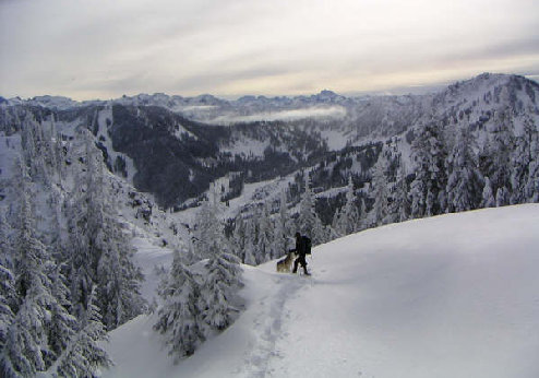 Snowshoe on Sky Mountain