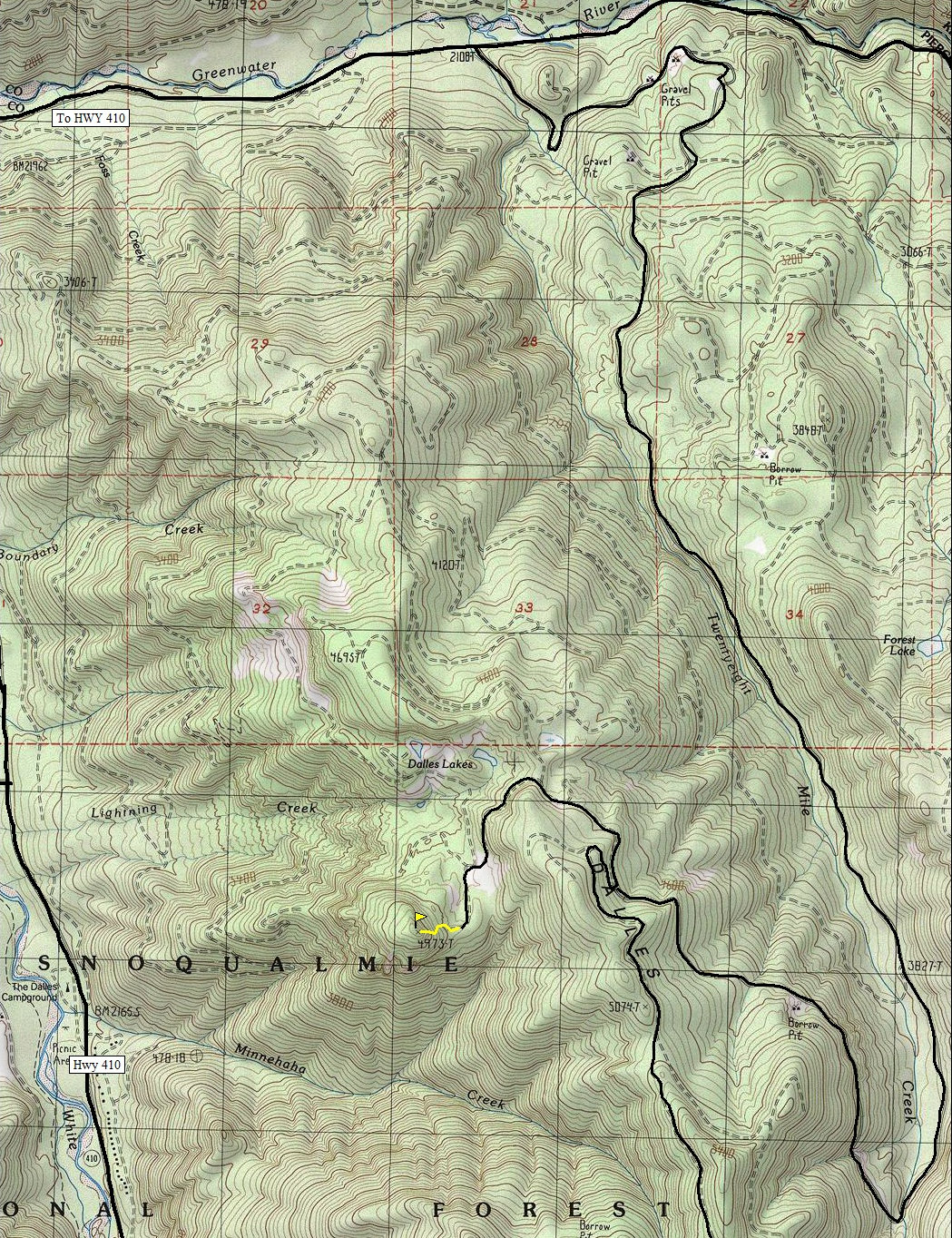 Greenwater area map