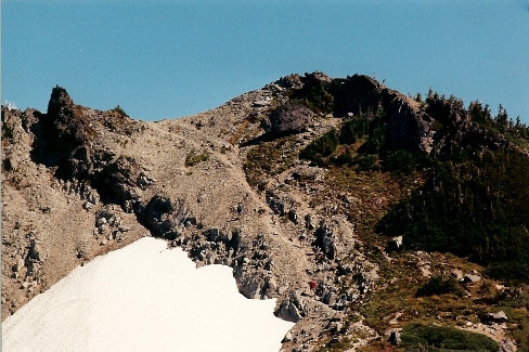 Unicorn Peak climbers trail
