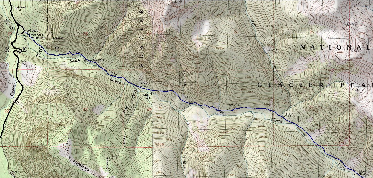 Sauk River map