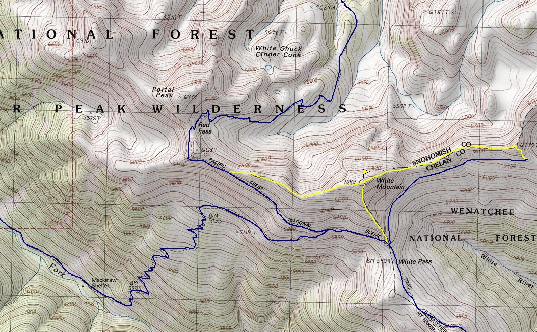 White Mountain Map