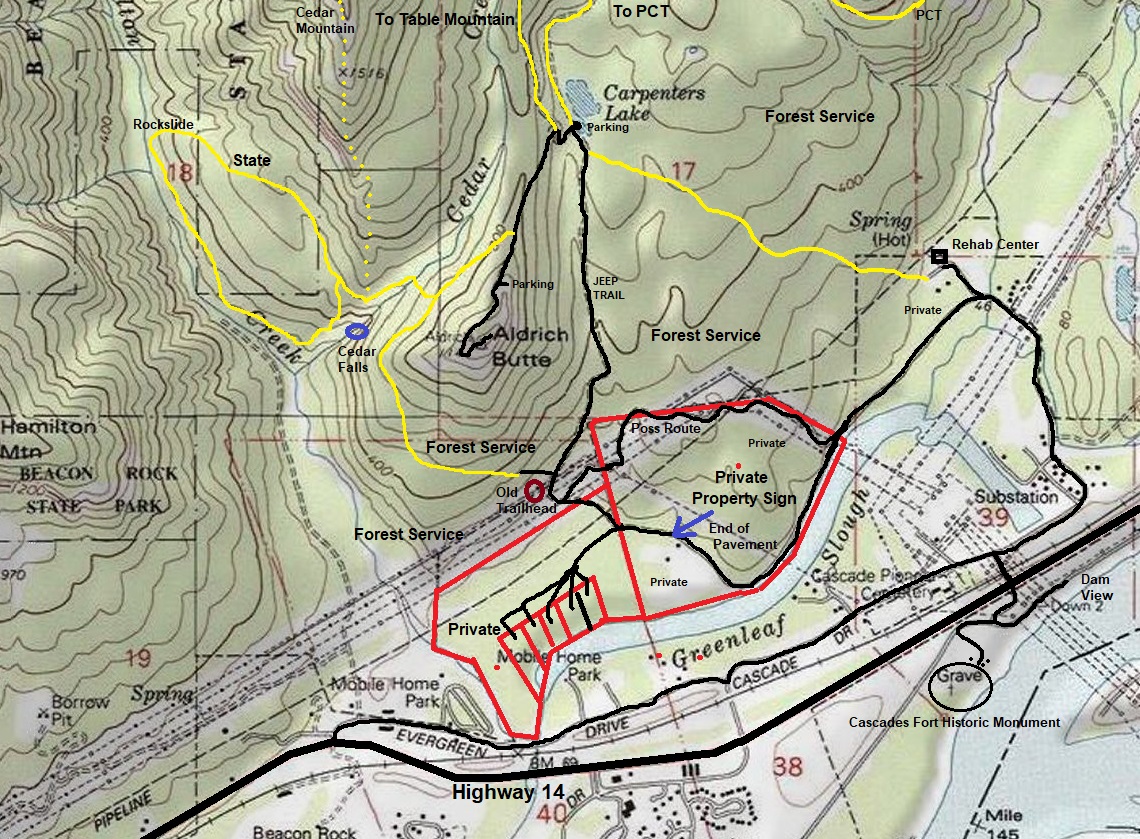 aldrich butte map