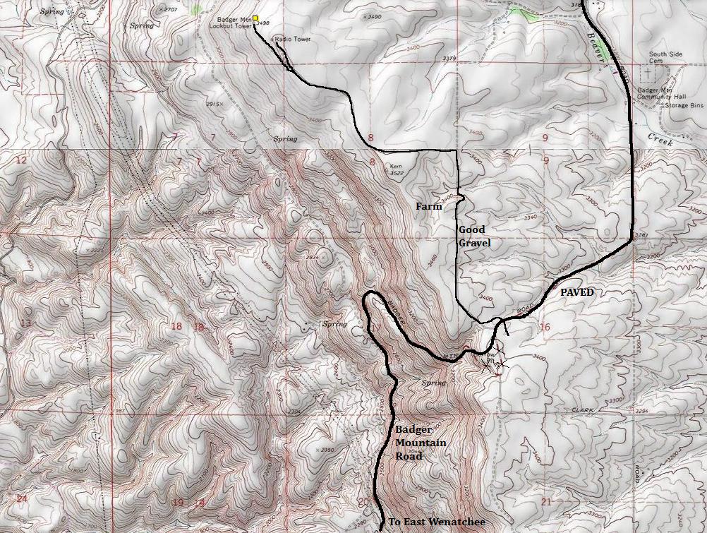 badger mountain map