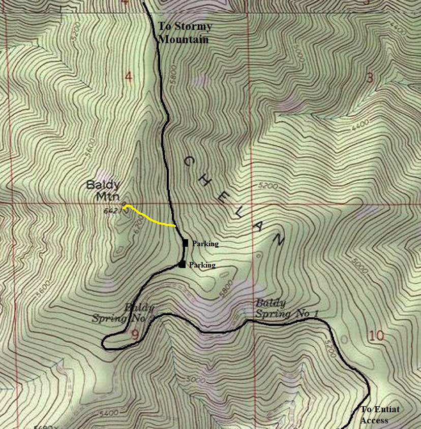 baldy mountain map