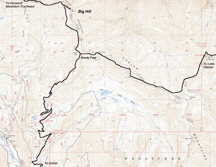 shady pass map