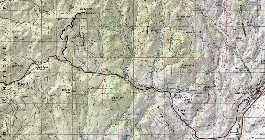 buck mountain map
