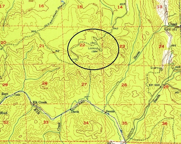 burt lookout map