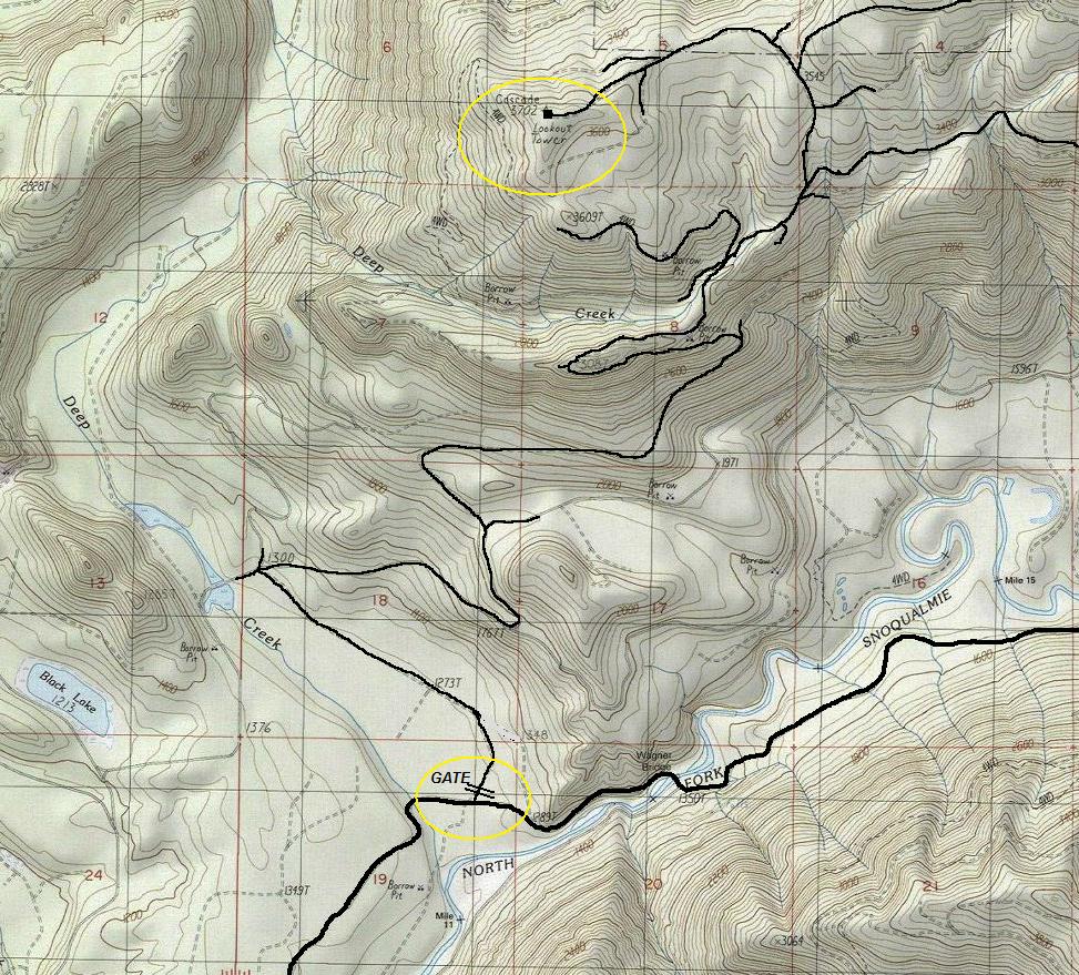 cascade lookout map