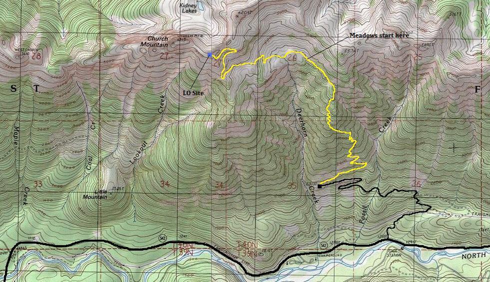 Church Mountain map