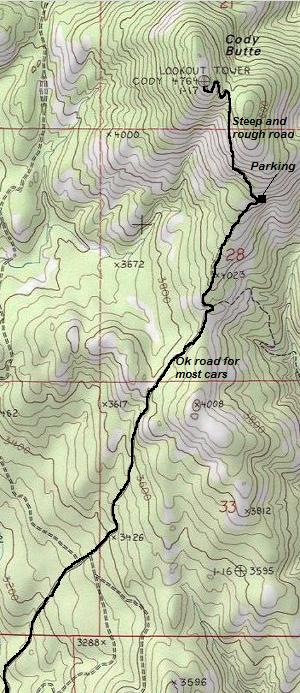 cody butte map