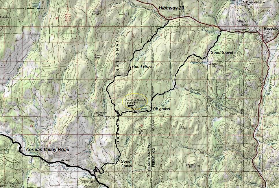 cornell butte map