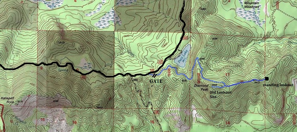 diamond peak map