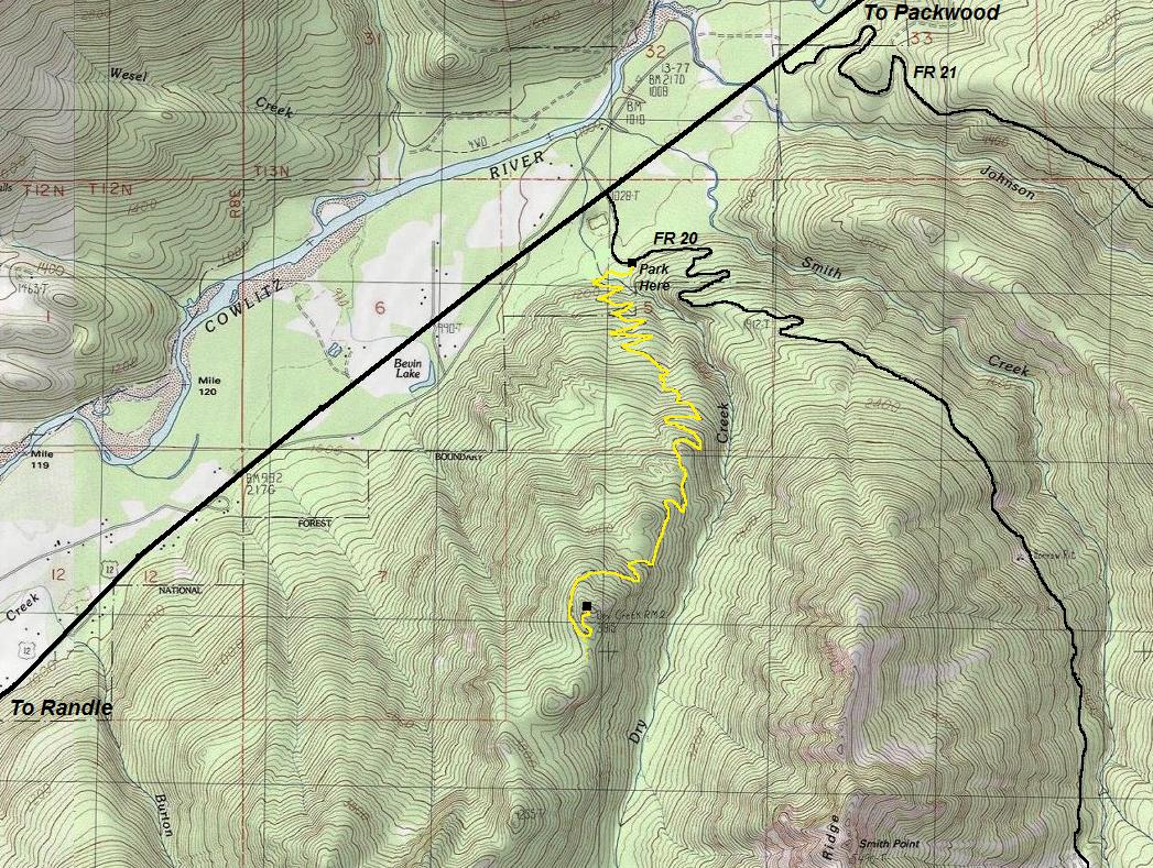 dry creek trail map