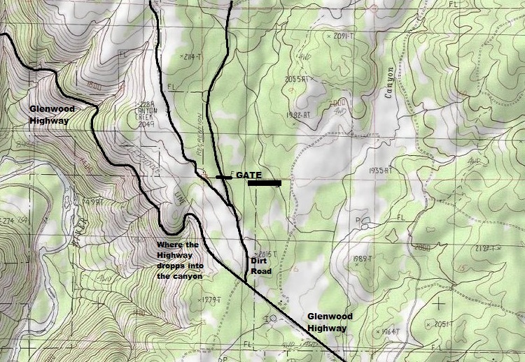 Grayback Mountain map