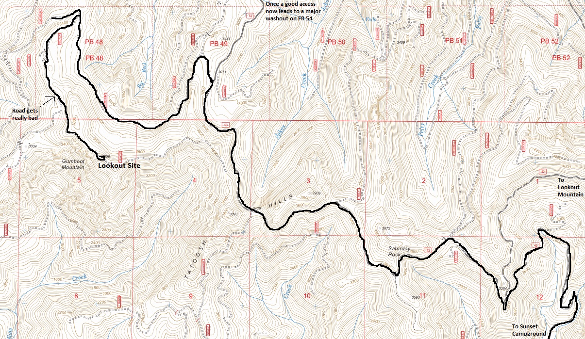 gumboot mountain map