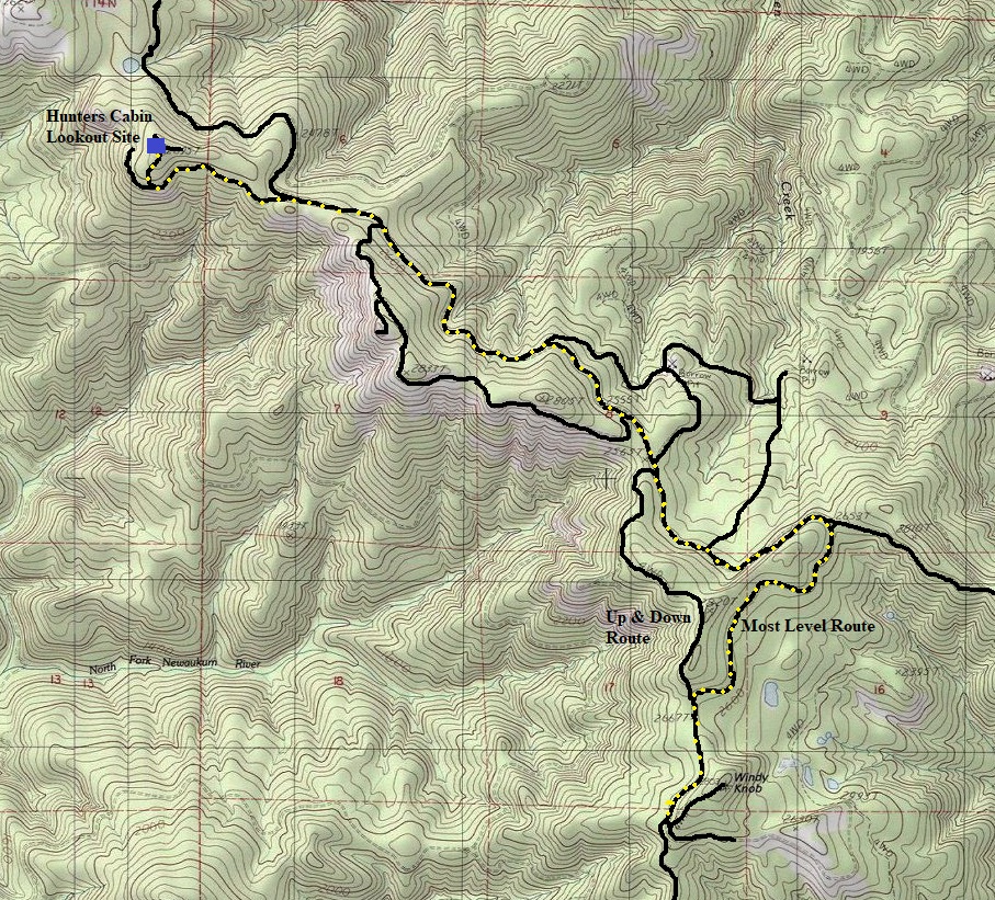 hunters cabin map