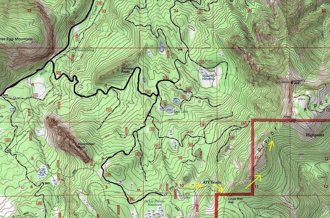 Jumpoff Lookout map