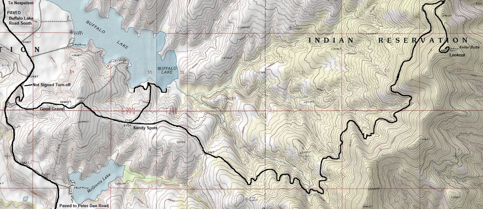 buffalo lake map