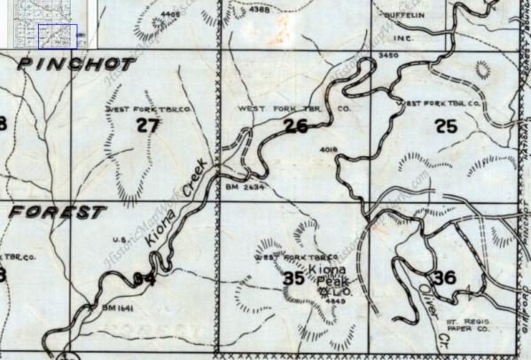 kiona lookout map