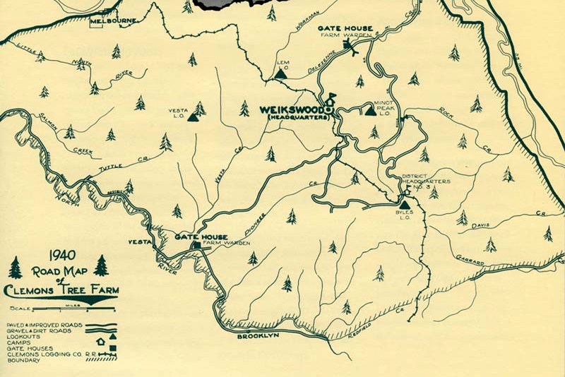 clemons tree farm map