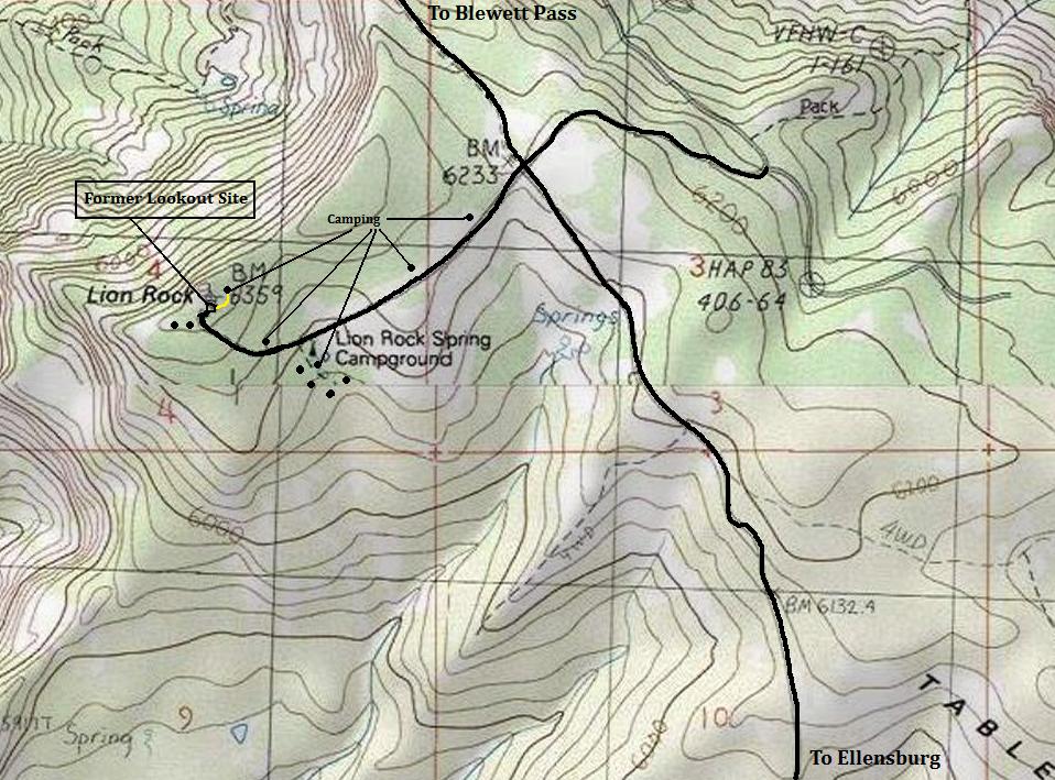 lion rock topo map