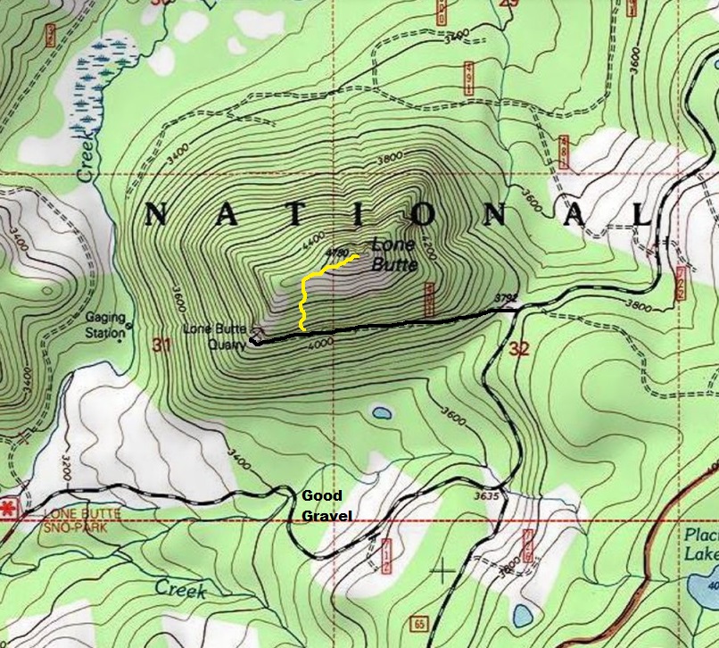 Lone Butte map