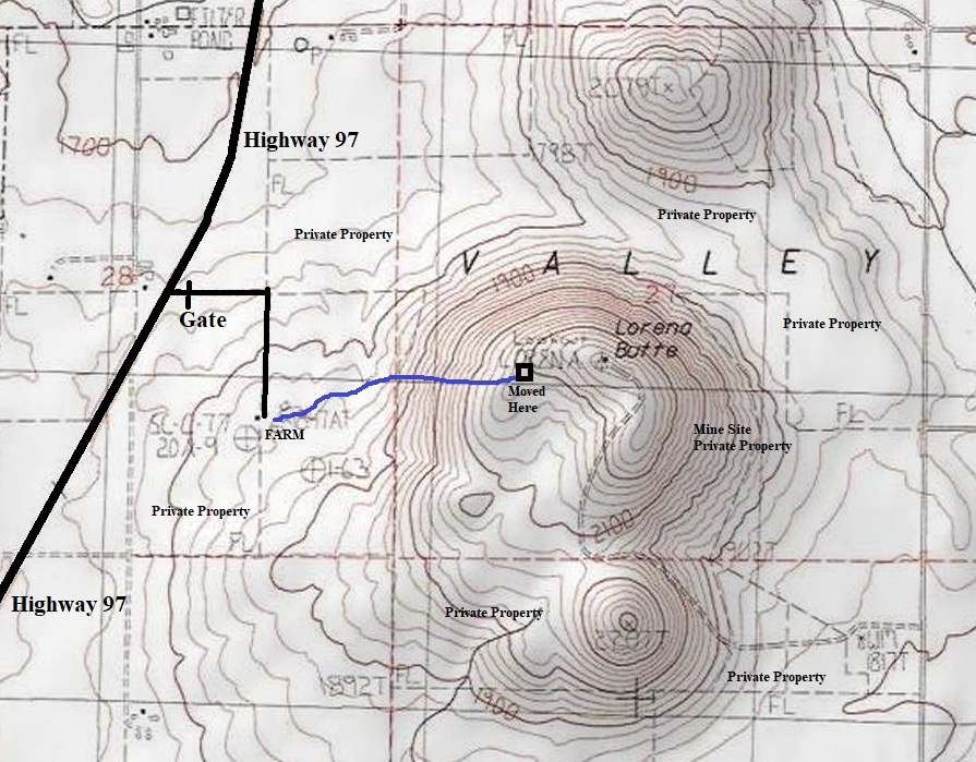 lorena butte map