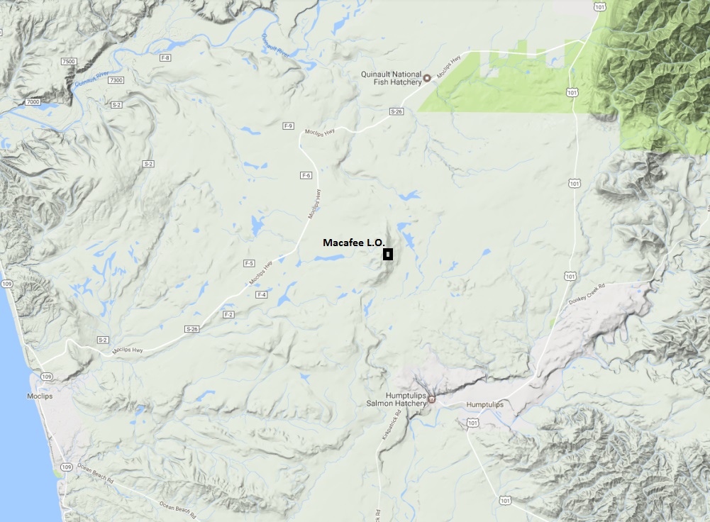 Macafee Hill Map