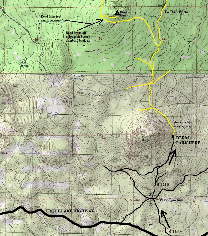 meadow butte map