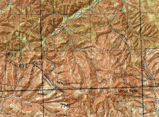 minot peak map