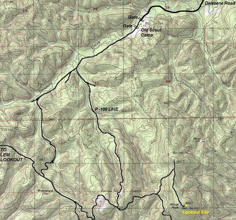 minot peak map