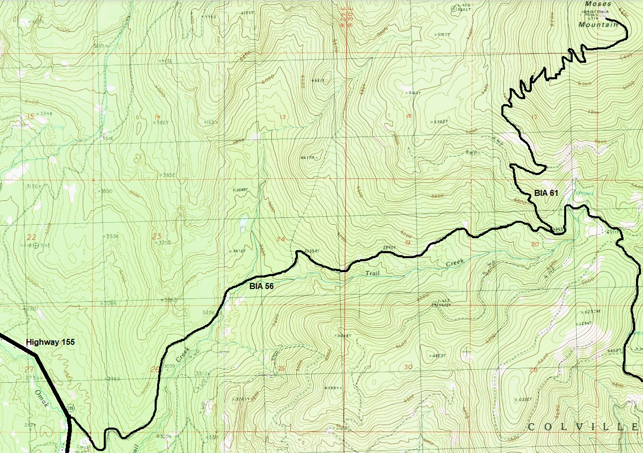 moses mountain map