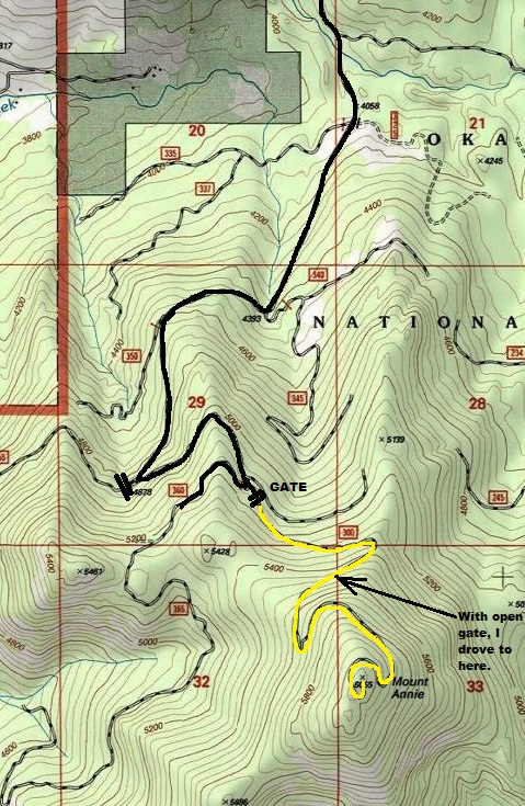 mount annie map