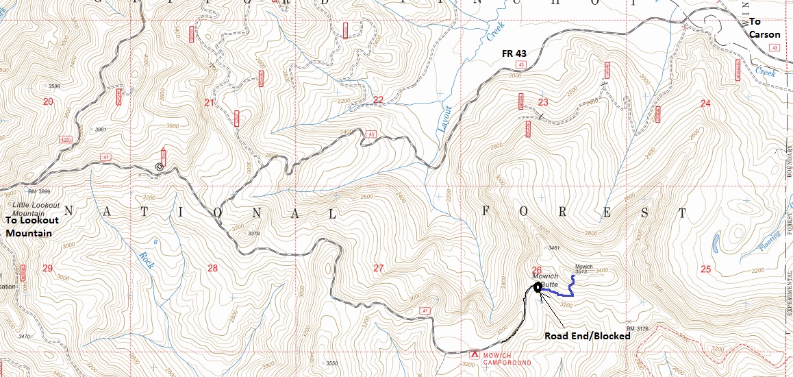 mowich butte map