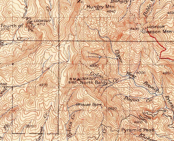 north baldy map